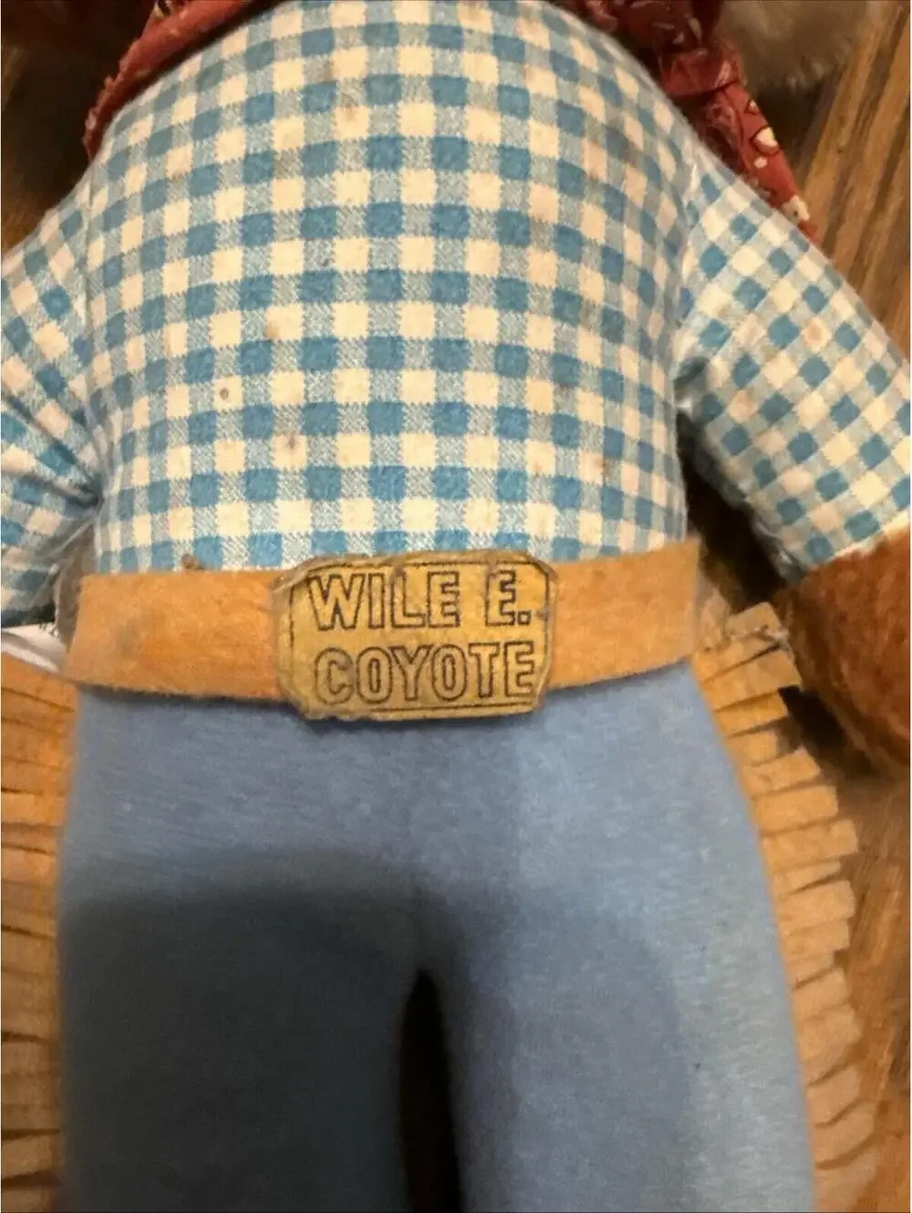 Vintage 1971 Wile E Coyote Warner Bros Plush Stuffed Animal Mighty Star 26